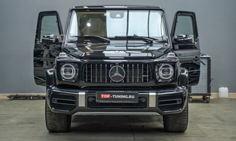 Монтаж автоматических выдвижных порогов для Mercedes G-class AMG II