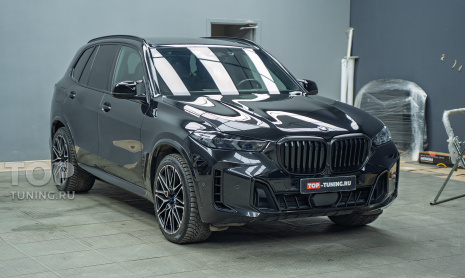 Доводчики в двери, шумоизоляция, замена крышек боковых зеркал BMW X5 G05 рестайлинг