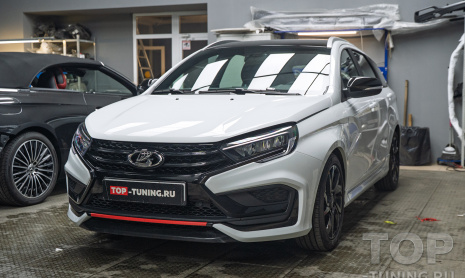 Бронирование передней части кузова Lada Vesta рестайлинг