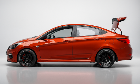 Тонировка задних фонарей, установка ресничек на фары Hyundai Solaris 1 рестайлинг