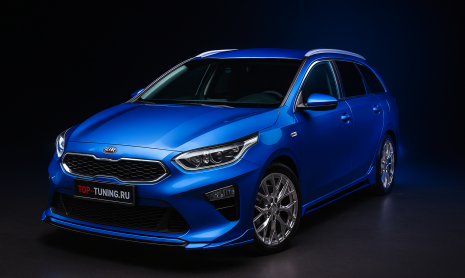 Тюнинг обвеса Kia Ceed III – установка спойлера, порогов и диффузора