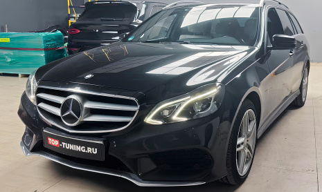 Тюнинг выхлопа Mercedes-Benz E-class W212 рестайлинг – установка THOR 2.0