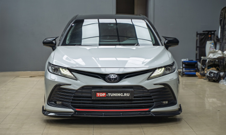 Электронный выхлоп THOR 2.0 для Toyota Camry 2020, тюнинг обвеса и доводчики дверей