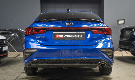 Тюнинг Kia Cerato IV – установка спойлера на крышку багажника