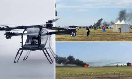 Сообщается, что два летающих Xpeng eVTOL разбились на репетиции авиашоу в Китае