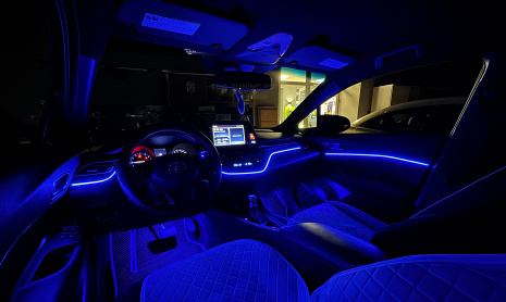 Динамическая LED подсветка салона 18 в 1 для Toyota CH-R 2016-2020