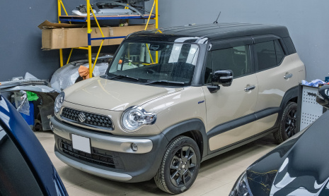 Оклейка пленкой зоны риска Suzuki Xbee 2020