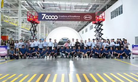 Компания BYD выпустила в Таиланде 70 000 автомобилей, в том числе юбилейный автомобиль Sealion 6