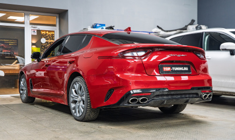 Установка системы электронного выхлопа THOR 2.0 + ECHO для Kia Stniger