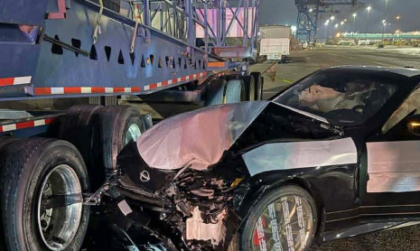 Nissan Z Heritage Edition был уничтожен сразу же в порту, еще будучи упакованным в защитный пластик