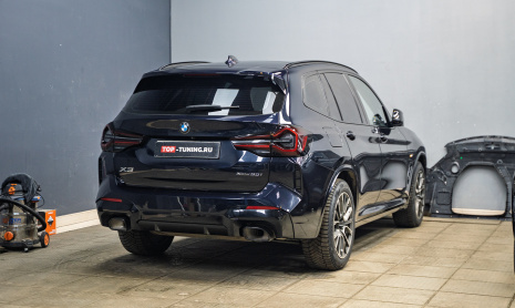 Монтаж силовых порогов-ступеней для BMW X3 G01 рестайлинг