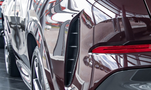 Карбоновые вставки Renegade в задний бампер для BMW X6 G06