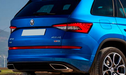 Задняя юбка RS (в сборе) для Skoda Kodiaq