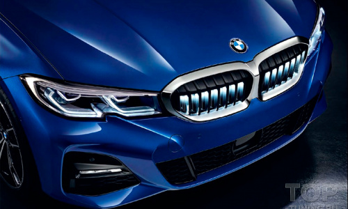 Подсветка Iconic Glow в решетку радиатора BMW 3 G20