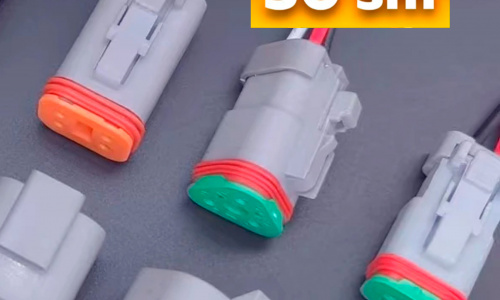 Коннекторы папа-мама для проводки в авто 2-3-4 пина (30 см.)