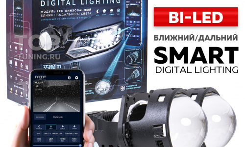 Светодиодные БИ-линзы Smart Digital Lighting в фары авто
