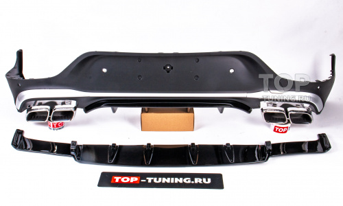 Диффузор AMG 6.3 для заднего бампера Mercedes GLC Coupe (C253) (2019 - 2023)