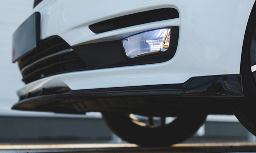 Элерон переднего бампера Element на Kia Rio 3