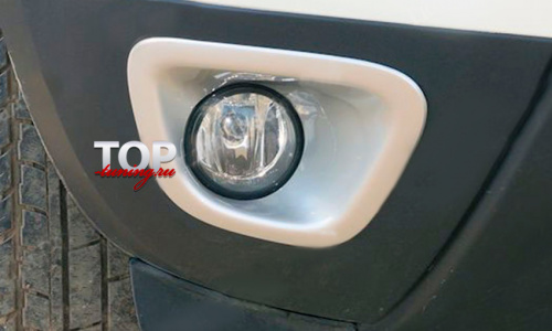 Декоративные облицовки ПТФ на Renault Duster 1