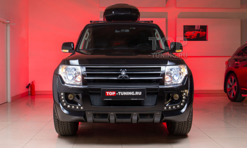 Передний бампер Larte Design на Mitsubishi Pajero