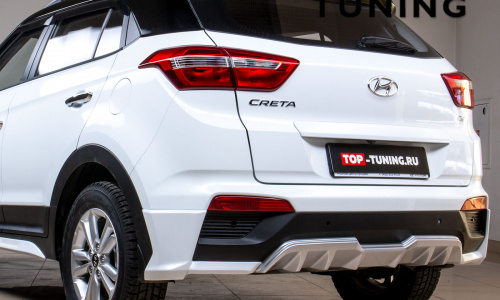 Юбка на задний бампер Zeus на Hyundai Creta