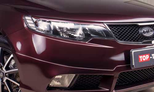 Юбка на передний бампер Samurai на Kia Cerato 2