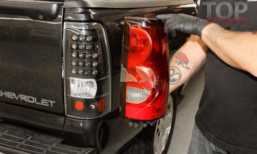 Установка задних фонарей 