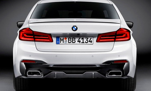 Диффузор заднего бампера M Performance для BMW G30 / G31