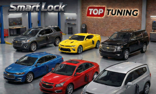 Бесштыревые доводчики дверей для автомобилей Chevrolet (Traverse, Camaro, Tahoe, Cruze, Malibu, Orlando)