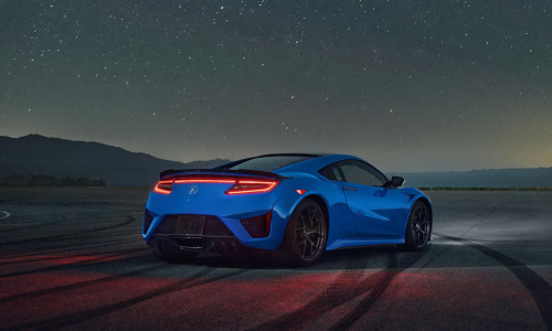 2021 Acura NSX выглядит великолепно в новом цвете Long Beach Blue Pearl