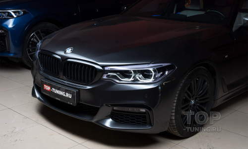 Бронирование фар и фонарей на BMW 5 G30