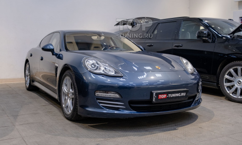 Шумка арок и подкрылков, доводчики в двери Porsche Panamera