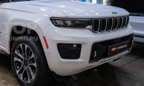 Зона риска Jeep Grand Cherokee WL в антигравийную пленку STEK Dyno Shield