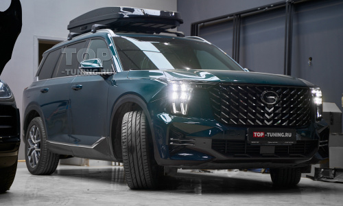 Установка защитной сетки в бампер и решетку радиатора GAC GS8 II