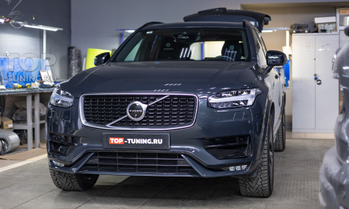 Установка системы обдува в салон для среднего ряда на Volvo XC90 II