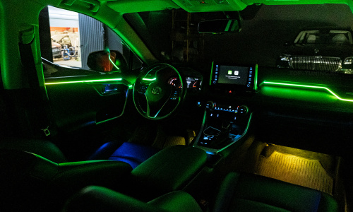 Атмосферная LED подсветка салона Toyota RAV4 XA50