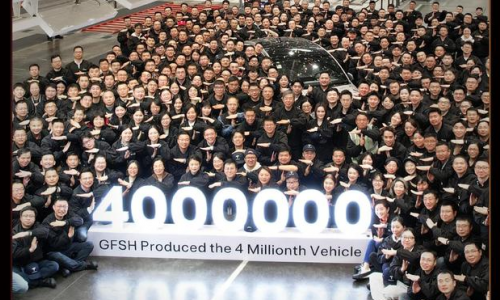 Шанхайский завод Tesla Gigafactory выпускает 4-миллионный автомобиль на фоне небольшого снижения производства