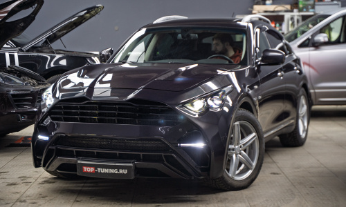 Тюнинг обвеса + установка светодиодной оптики для Infiniti QX70