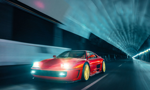 Послушайте, как звучит Рестомод Ferrari F355 во время проезда по туннелю