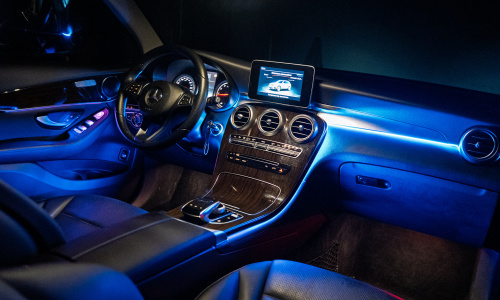 Атмосферная LED подсветка салона для Mercedes-Benz GLC