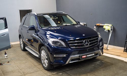 Детейлинг кузова и салона Mercedes-Benz M III – PDR, полировка и химчистка