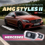 Тюнинг проекция AMG Styles II в боковые зеркала Mercedes-Benz 