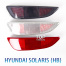 Светодиодные вставки в задний бампер HB Crystal LED на Hyundai Solaris