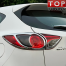 Накладки на задние фонари - реснички Guardian Хром на Mazda CX-5 1 поколение