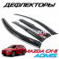 Ветровики на окна Aomis 3D Chrome line на Mazda CX-5 1 поколение