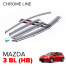 Дефлекторы окон Chrome Line на Mazda 3 BL (HB)