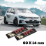 Шильдики эмблемы GTi Racing 60 x 14 mm на Volkswagen